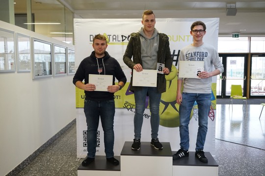 Die Gewinner der Programmier-Challenge der HTL Perg 2019!