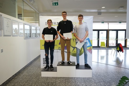 Die Gruppensieger der Programmier-Challenge in Perg 2020.